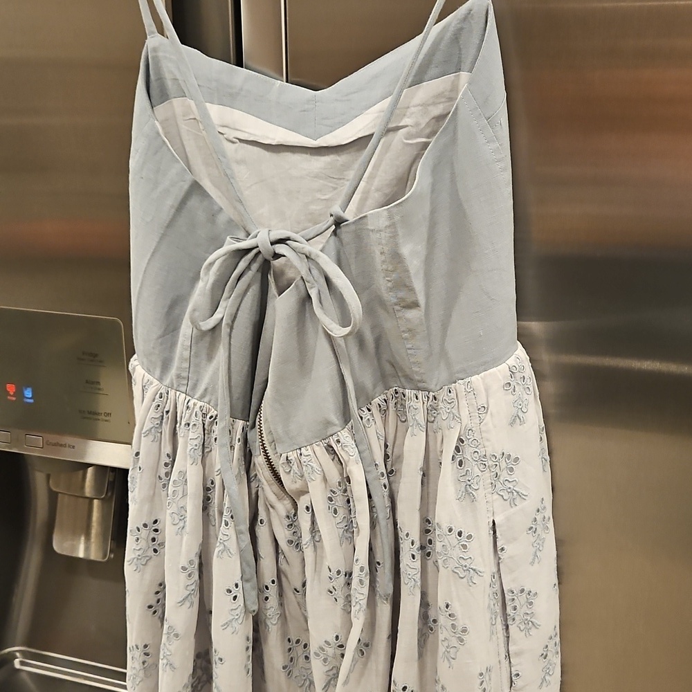 💕THE GREAT.💕 The Camelia Dress ~ Crystal Blue Size 3 = Large NWT - Picture 14 of 16